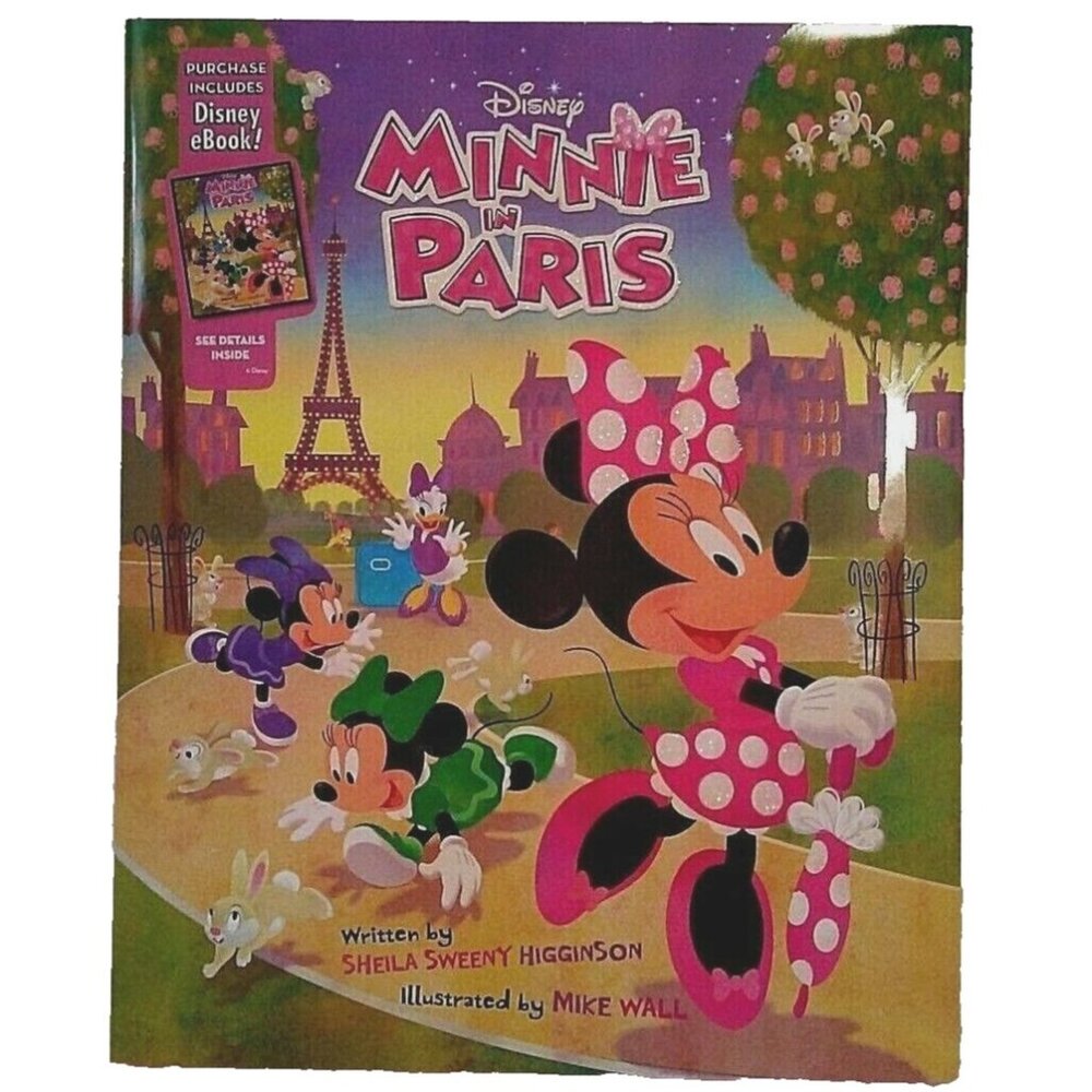 Minnie Mouse in Paris Hardcover Disney Picture Book Childrens Illustrated Mickey